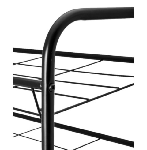 Półka regał buty STEEL BLACK obuwie 3 półki metal 73cm Półka regał buty STEEL BLACK obuwie 3 półki metal 73cm