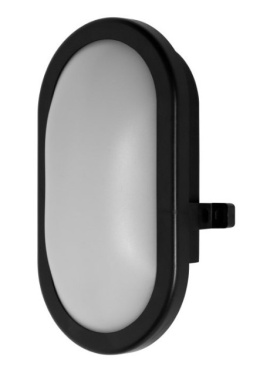 Kinkiet kanałowa IP54 LED 8W 600 lumen czarna lampa ogrodowa piwnica
