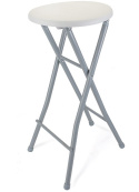 Taboret wysoki 71 31 cm biało szary TAER składany kompaktowy Taboret wysoki 71 31 cm biało szary TAER składany kompaktowy