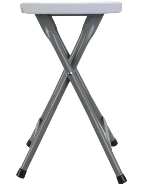 Taboret składany TWIN tworzywo HDPE białe Taboret składany TWIN tworzywo HDPE białe