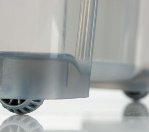 Pojemnik plastikowy 65L pokrywa kółka HARD żywność szczelna Pojemnik plastikowy 65L pokrywa kółka HARD żywność szczelna