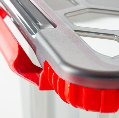 Pojemnik plastikowy 65L pokrywa kółka HARD żywność szczelna Pojemnik plastikowy 65L pokrywa kółka HARD żywność szczelna