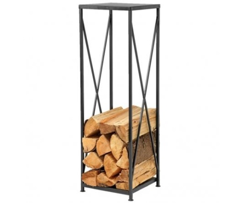 Metalowy regał drewno kominkowe skręcany 111cm wysoki Metalowy regał drewno kominkowe skręcany 111cm wysoki