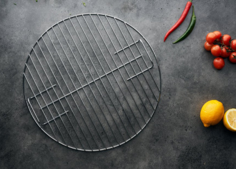 Ruszt grilla grill śr 42cm wymień nowy uchwyty chrom Ruszt grilla grill śr 42cm wymień nowy uchwyty chrom