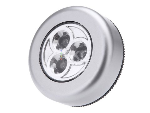 LAMPKA 3 LED SAMOPRZYLEPNA BATERIE DOTYKOWA LAMPKA 3 LED SAMOPRZYLEPNA BATERIE DOTYKOWA