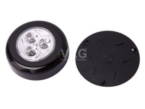 LAMPKA 3 LED SAMOPRZYLEPNA BATERIE DOTYKOWA LAMPKA 3 LED SAMOPRZYLEPNA BATERIE DOTYKOWA