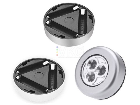 LAMPKA 3 LED SAMOPRZYLEPNA BATERIE DOTYKOWA LAMPKA 3 LED SAMOPRZYLEPNA BATERIE DOTYKOWA