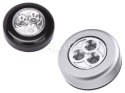 LAMPKA 3 LED SAMOPRZYLEPNA BATERIE DOTYKOWA LAMPKA 3 LED SAMOPRZYLEPNA BATERIE DOTYKOWA