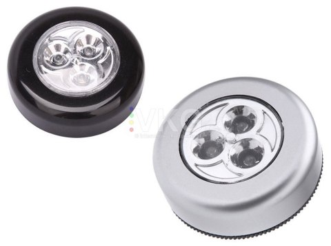 LAMPKA 3 LED SAMOPRZYLEPNA BATERIE DOTYKOWA LAMPKA 3 LED SAMOPRZYLEPNA BATERIE DOTYKOWA