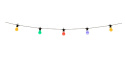 Girlanda LED COLOR 20szt 13,55m 230V żarówki ogrodowe Girlanda LED COLOR 20szt 13,55m 230V żarówki ogrodowe