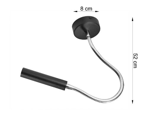 Lampa ścienna kinkiet AXIL czarny design nowy dom Lampa ścienna kinkiet AXIL czarny design nowy dom