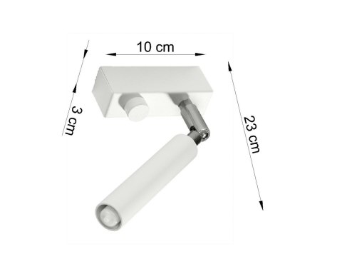 Lampa ścienna kinkiet EYETECH 1 biały Dimmer design nowy dom Lampa ścienna kinkiet EYETECH 1 biały Dimmer design nowy dom