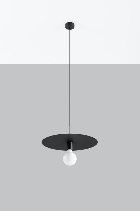 Lampa wisząca pojedyńcza FLAVIO czarna design domowy Lampa wisząca pojedyńcza FLAVIO czarna design domowy