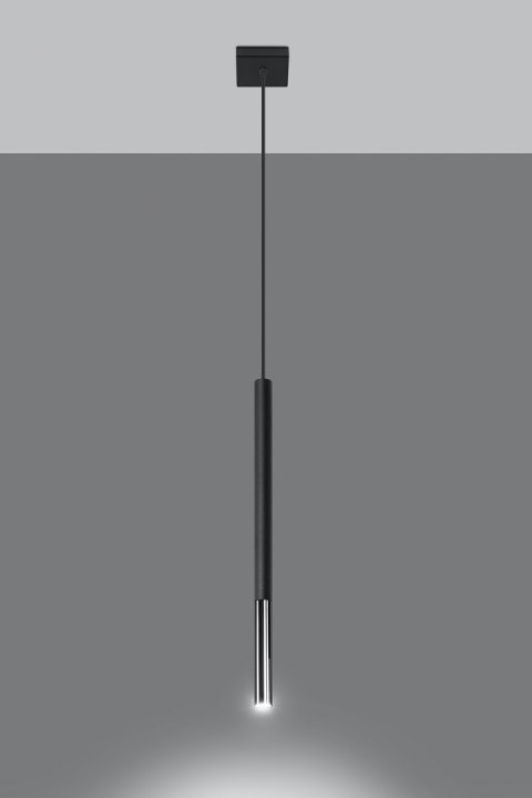 Lampa wisząca pojedyńcza MOZAICA 1 czarny/chrom design domowy Lampa wisząca pojedyńcza MOZAICA 1 czarny/chrom design domowy