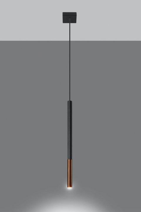 Lampa wisząca MOZAICA 1 czarny/miedź Lampa wisząca MOZAICA 1 czarny/miedź