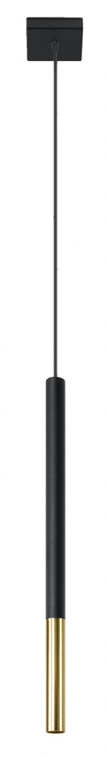 Lampa wisząca MOZAICA 1 czarny/złoto Lampa wisząca MOZAICA 1 czarny/złoto