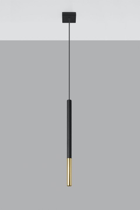 Lampa wisząca MOZAICA 1 czarny/złoto Lampa wisząca MOZAICA 1 czarny/złoto