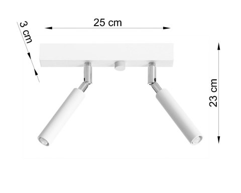 Lampa sufitowa plafon EYETECH 2 biały design domowy Lampa sufitowa plafon EYETECH 2 biały design domowy