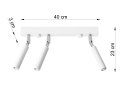 Lampa sufitowa plafon EYETECH 3 biały design domowy