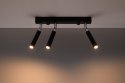 Lampa sufitowa plafon EYETECH 3 czarny design domowy