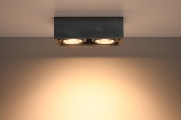 Lampa sufitowa plafon QUATRO 2 beton design domowy