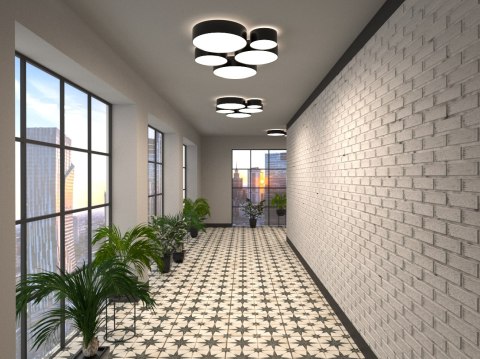 Lampa sufitowa plafon ARENA 55 czarny design domowy Lampa sufitowa plafon ARENA 55 czarny design domowy