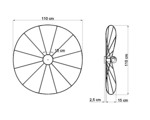 LAMPA Kinkiet Plafon ESKOLA 110cm CZARNY design nowy dom LAMPA Kinkiet Plafon ESKOLA 110cm CZARNY design nowy dom