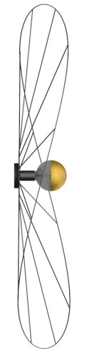 LAMPA Kinkiet Plafon ESKOLA 140cm CZARNY design nowy dom 