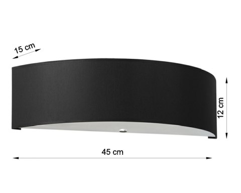 Lampa ścienna kinkiet SKALA czarny design nowy dom Lampa ścienna kinkiet SKALA czarny design nowy dom