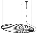 Lampa wisząca pojedyńcza LEHDET CZARNA design domowy