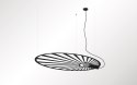 Lampa wisząca pojedyńcza LEHDET CZARNA design domowy