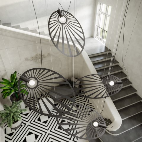 Lampa wisząca pojedyńcza LEHDET CZARNA design domowy Lampa wisząca pojedyńcza LEHDET CZARNA design domowy