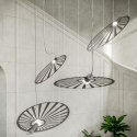 Lampa wisząca pojedyńcza LEHDET CZARNA design domowy