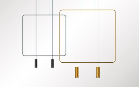 Lampa wisząca RANA 2 CZARNA Lampa wisząca RANA 2 CZARNA