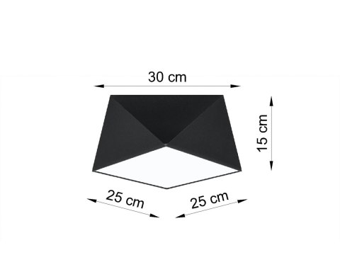 Lampa sufitowa plafon HEXA 25 czarny design domowy Lampa sufitowa plafon HEXA 25 czarny design domowy