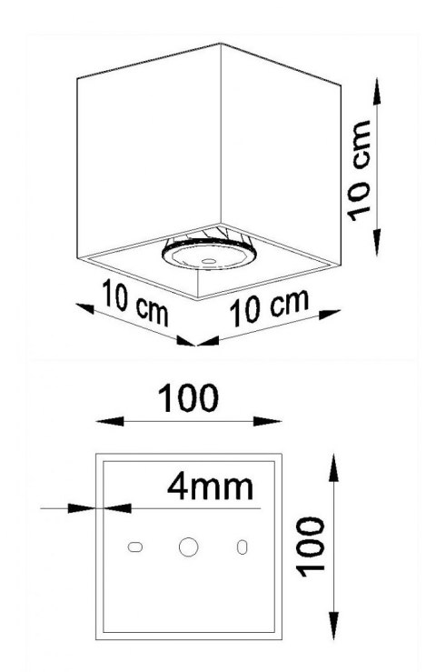 Lampa sufitowa plafon QUAD 1 Antracyt design domowy Lampa sufitowa plafon QUAD 1 Antracyt design domowy