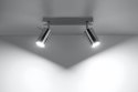 Lampa sufitowa plafon RING 2 chrom design domowy