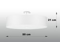 Lampa sufitowa plafon SKALA 50 biały design domowy