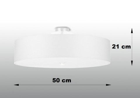 Lampa sufitowa plafon SKALA 50 biały design domowy Lampa sufitowa plafon SKALA 50 biały design domowy