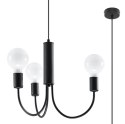 Lampa sufitowa żyrandol PICCOLO 3 czarny design domowy