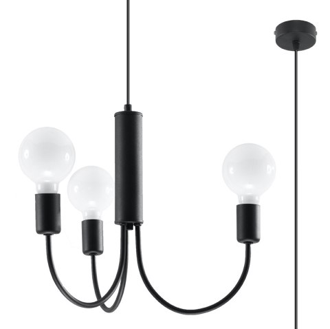 Lampa sufitowa żyrandol PICCOLO 3 czarny design domowy Lampa sufitowa żyrandol PICCOLO 3 czarny design domowy
