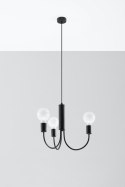 Lampa sufitowa żyrandol PICCOLO 3 czarny design domowy