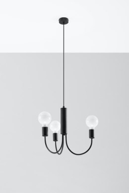 Lampa sufitowa żyrandol PICCOLO 3 czarny design domowy