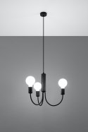 Lampa sufitowa żyrandol PICCOLO 3 czarny design domowy