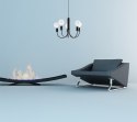 Lampa sufitowa żyrandol PICCOLO 5 czarny design domowy