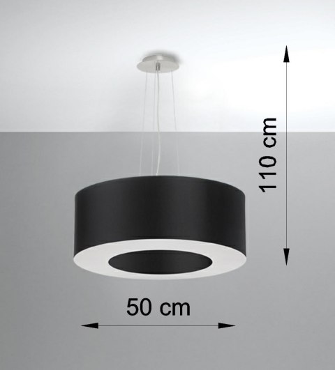 Lampa sufitowa żyrandol SATURNO 50 czarny design domowy Lampa sufitowa żyrandol SATURNO 50 czarny design domowy