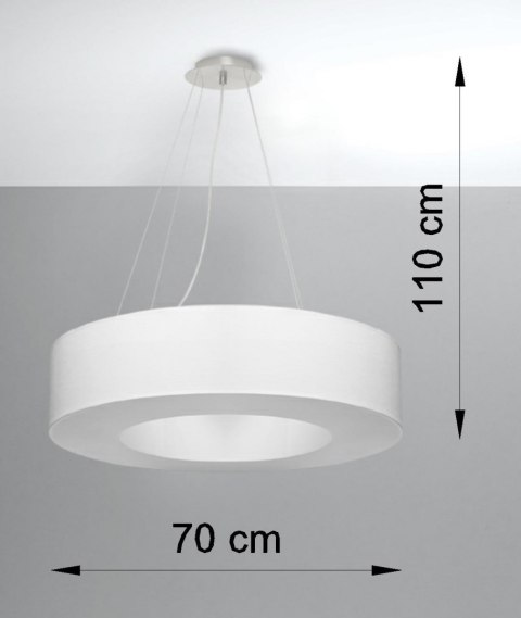 Lampa sufitowa żyrandol SATURNO 70 biały design domowy Lampa sufitowa żyrandol SATURNO 70 biały design domowy