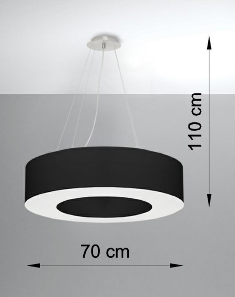 Lampa sufitowa żyrandol SATURNO 70 czarny design domowy Lampa sufitowa żyrandol SATURNO 70 czarny design domowy