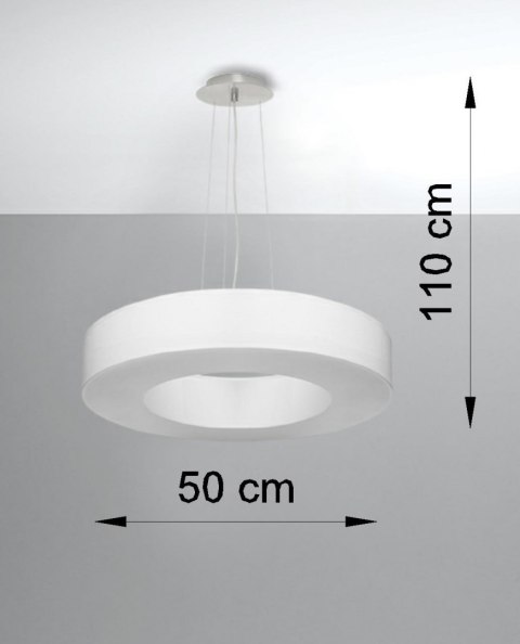 Lampa sufitowa żyrandol SATURNO SLIM 50 biały design domowy Lampa sufitowa żyrandol SATURNO SLIM 50 biały design domowy