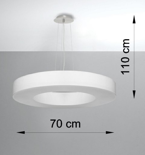 Lampa sufitowa żyrandol SATURNO SLIM 70 biały design domowy Lampa sufitowa żyrandol SATURNO SLIM 70 biały design domowy